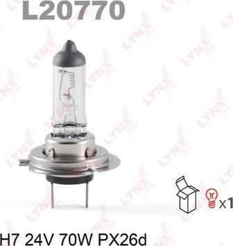 LYNXauto L20770 - Лампа розжарювання, фара дальнього світла avtolavka.club