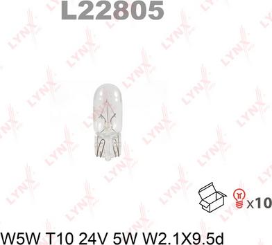 LYNXauto L22805 - Лампа розжарювання avtolavka.club