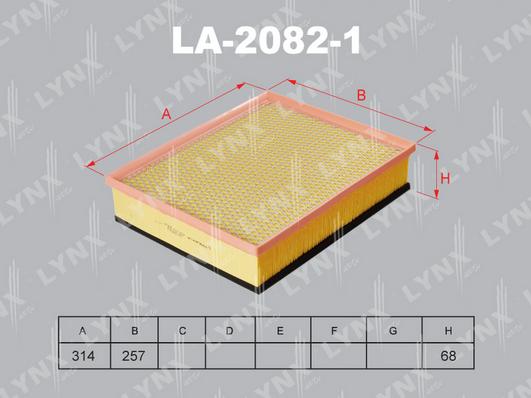 LYNXauto LA-2082-1 - Повітряний фільтр avtolavka.club