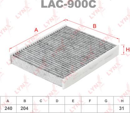 LYNXauto LAC-900C - Фільтр, повітря у внутрішній простір avtolavka.club