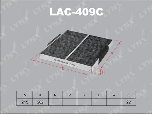 LYNXauto LAC-409C - Фільтр, повітря у внутрішній простір avtolavka.club