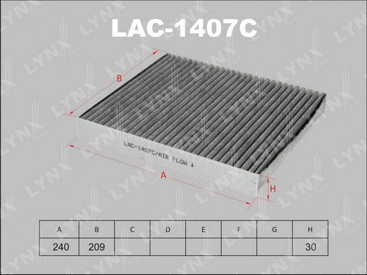 LYNXauto LAC-1407C - Фільтр, повітря у внутрішній простір avtolavka.club