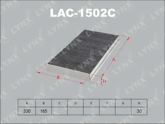 LYNXauto LAC-1502C - Фільтр, повітря у внутрішній простір avtolavka.club
