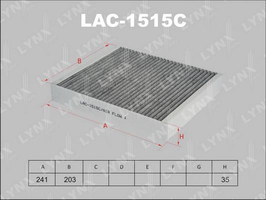 LYNXauto LAC-1515C - Фільтр, повітря у внутрішній простір avtolavka.club