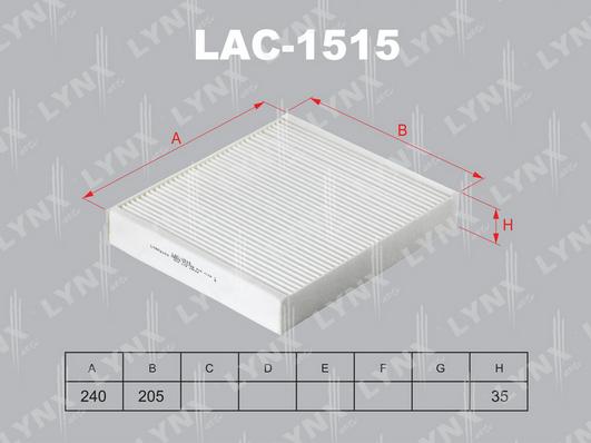 LYNXauto LAC-1515 - Фільтр, повітря у внутрішній простір avtolavka.club