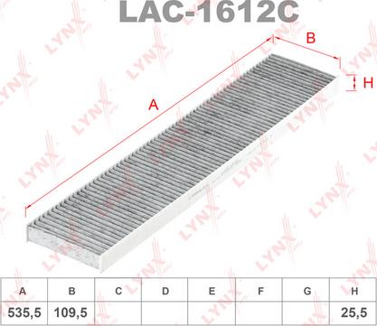 LYNXauto LAC-1612C - Фільтр, повітря у внутрішній простір avtolavka.club