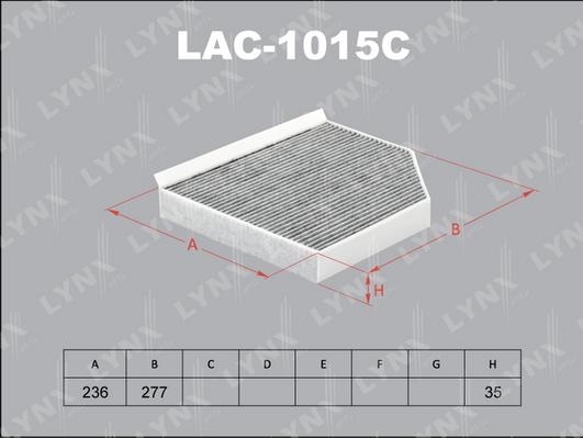 LYNXauto LAC-1015C - Фільтр, повітря у внутрішній простір avtolavka.club