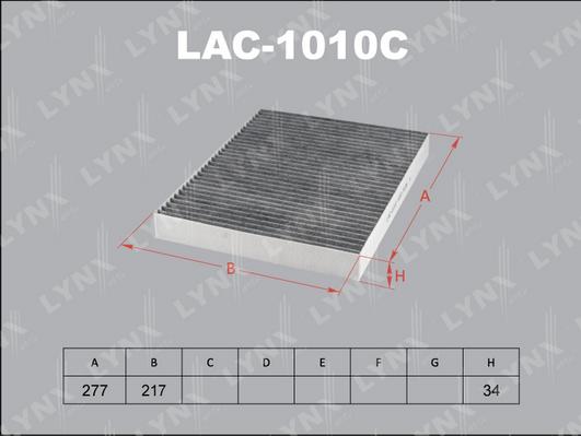 LYNXauto LAC-1010C - Фільтр, повітря у внутрішній простір avtolavka.club