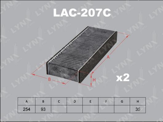 LYNXauto LAC-207C - Фільтр, повітря у внутрішній простір avtolavka.club