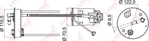 LYNXauto LF-950M - Паливний фільтр avtolavka.club