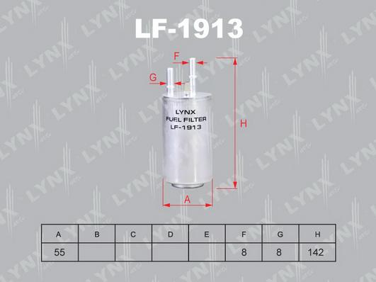 LYNXauto LF-1913 - Паливний фільтр avtolavka.club