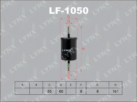 LYNXauto LF-1050 - Паливний фільтр avtolavka.club