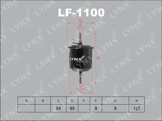 LYNXauto LF-1100 - Паливний фільтр avtolavka.club