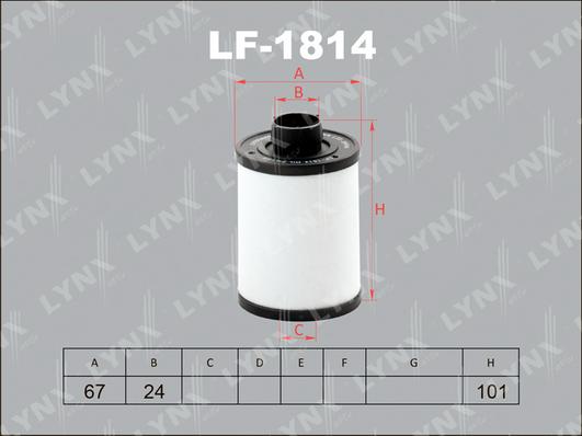 LYNXauto LF-1814 - Паливний фільтр avtolavka.club