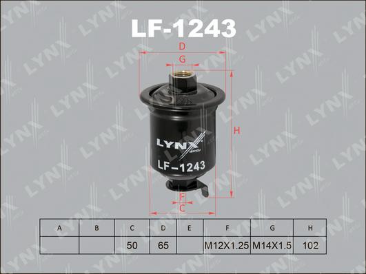 LYNXauto LF-1243 - Паливний фільтр avtolavka.club