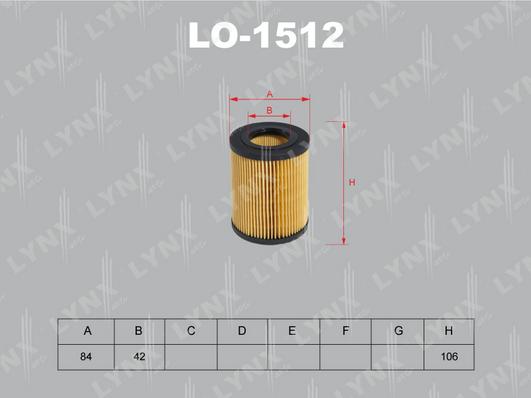 LYNXauto LO-1512 - Масляний фільтр avtolavka.club