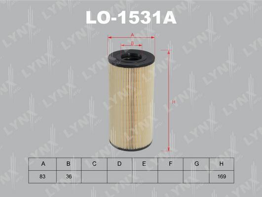 LYNXauto LO-1531A - Масляний фільтр avtolavka.club