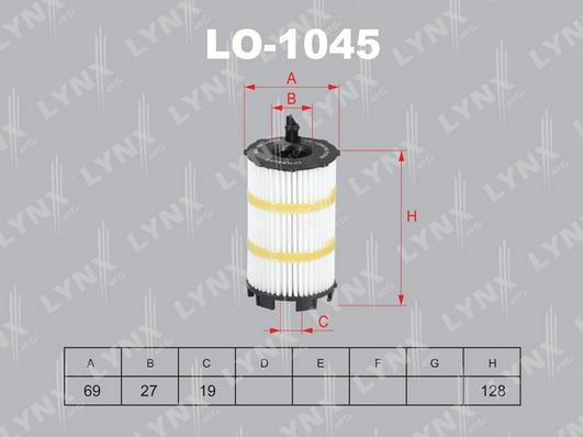 LYNXauto LO-1045 - Масляний фільтр avtolavka.club