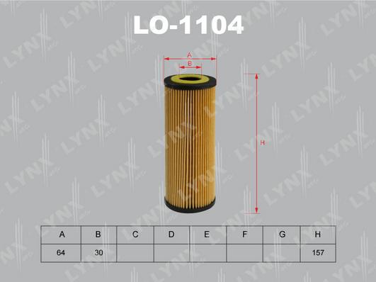 LYNXauto LO-1104 - Масляний фільтр avtolavka.club