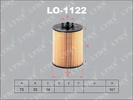 LYNXauto LO-1122 - Масляний фільтр avtolavka.club