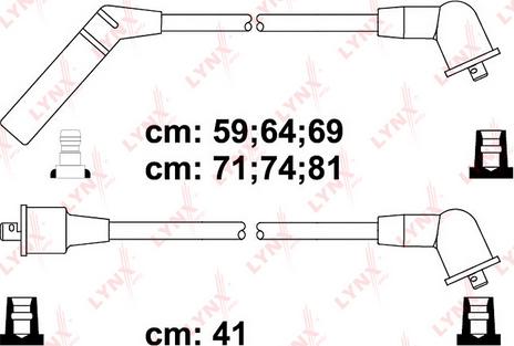 LYNXauto SPC5514 - Комплект проводів запалювання avtolavka.club