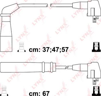 LYNXauto SPC7544 - Комплект проводів запалювання avtolavka.club