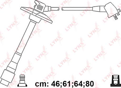 LYNXauto SPC7553 - Комплект проводів запалювання avtolavka.club