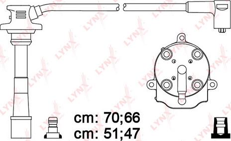 LYNXauto SPC7536 - Комплект проводів запалювання avtolavka.club