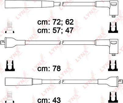 LYNXauto SPC7306 - Комплект проводів запалювання avtolavka.club
