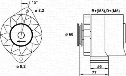 Magneti Marelli 944356676010 - Генератор avtolavka.club