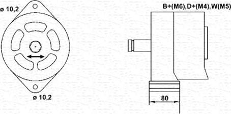 Magneti Marelli 944356231010 - Генератор avtolavka.club