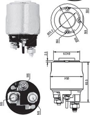 Magneti Marelli 940113050570 - Тягове реле, стартер avtolavka.club