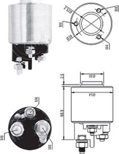 Magneti Marelli 940113050572 - Тягове реле, стартер avtolavka.club