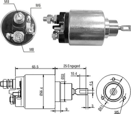 Magneti Marelli 940113050052 - Тягове реле, стартер avtolavka.club