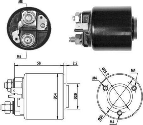 Magneti Marelli 940113050060 - Тягове реле, стартер avtolavka.club