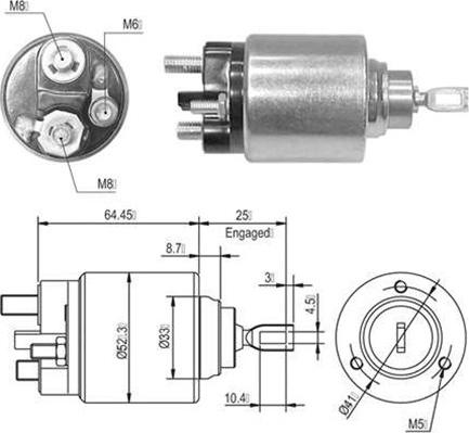 Magneti Marelli 940113050010 - Тягове реле, стартер avtolavka.club