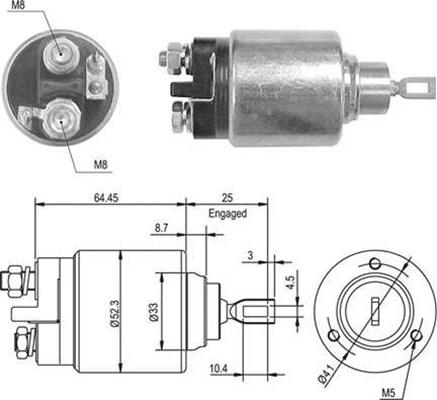 Magneti Marelli 940113050011 - Тягове реле, стартер avtolavka.club