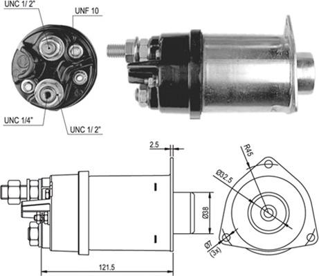 Magneti Marelli 940113050027 - Тягове реле, стартер avtolavka.club