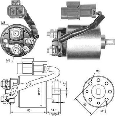 Magneti Marelli 940113050399 - Тягове реле, стартер avtolavka.club