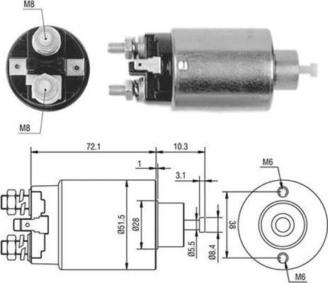 Magneti Marelli 940113050397 - Тягове реле, стартер avtolavka.club