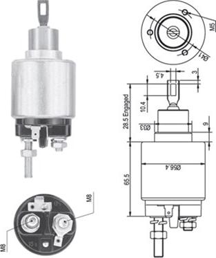 Magneti Marelli 940113050325 - Тягове реле, стартер avtolavka.club