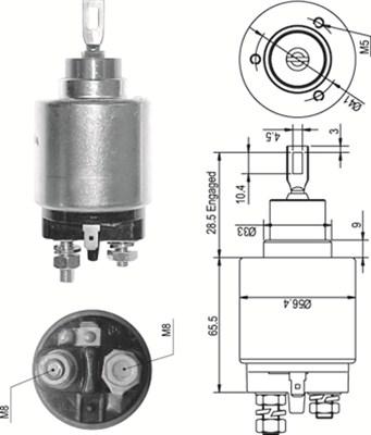 Magneti Marelli 940113050327 - Тягове реле, стартер avtolavka.club