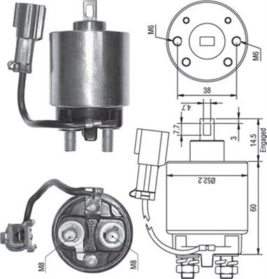 Magneti Marelli 940113050244 - Тягове реле, стартер avtolavka.club