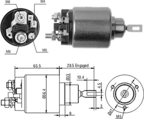 Magneti Marelli 940113050202 - Тягове реле, стартер avtolavka.club