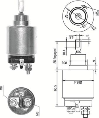 Magneti Marelli 940113050273 - Тягове реле, стартер avtolavka.club