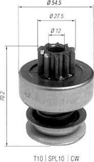 Magneti Marelli 940113020454 - Провідна шестерня, стартер avtolavka.club