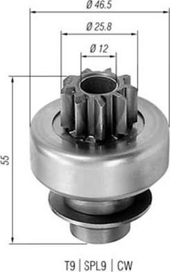 Magneti Marelli 940113020405 - Провідна шестерня, стартер avtolavka.club