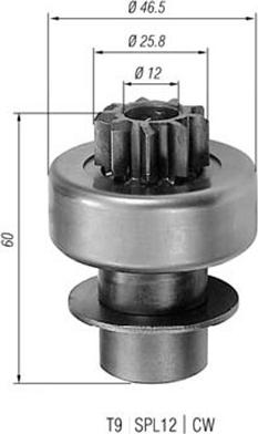Magneti Marelli 940113020066 - Провідна шестерня, стартер avtolavka.club