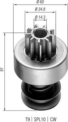 Magneti Marelli 940113020022 - Провідна шестерня, стартер avtolavka.club