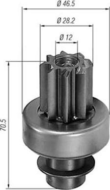 Magneti Marelli 940113020148 - Провідна шестерня, стартер avtolavka.club